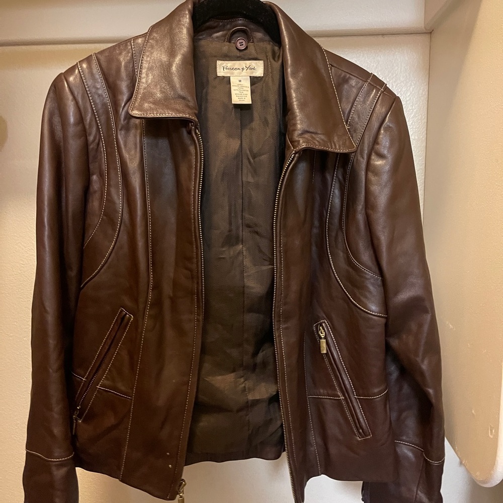 Preston & York Brown Lamb Skin Jacket